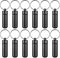 Prasacco 12 Pieces Portable Small Case, Portable Keychain Holder Mini Travel Container Metal Case Bottle with Keyring Waterproof Mini Storage for ...