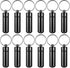 Prasacco 12 Pieces Portable Small Case, Portable Keychain Holder Mini Travel Container Metal Case Bottle with Keyring Waterproof Mini Storage for ...