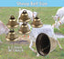 6 Sets Goat Collars with Bells Horse Sheep Grazing Bells Adjustable Nylon Dog Bell Collar with Quick Release Buckle Anti Lost Pet Collar with Copp...