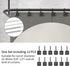 GILLAS Shower Curtain Decorative Hooks, Set of 12 Shower Curtain Rod Rings for Bathroom Rust Resistant Square, Black...