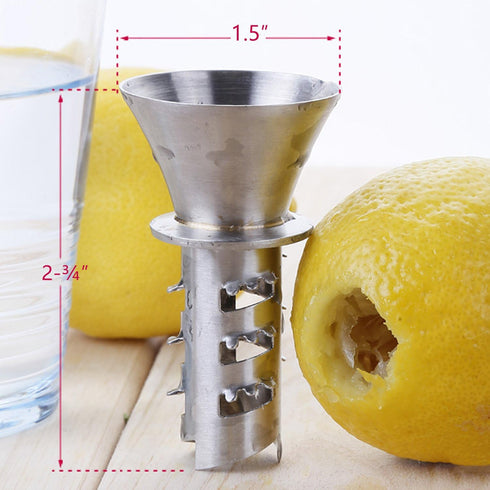 Best Utensils Stainless Steel Manual Lemon Juicer Squeezer Reamer 18/8 Stainless Steel Hand Held Citrus Juicer and Lemon Pourer (2)...