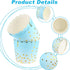 50 Pcs Paper Baking Cups 4.7 oz Cupcake Liners Oven-safe Muffin Cupcake Cups Liners Non-stick Baking Ramekin Holders Little Pudding Cups, Cupcake ...