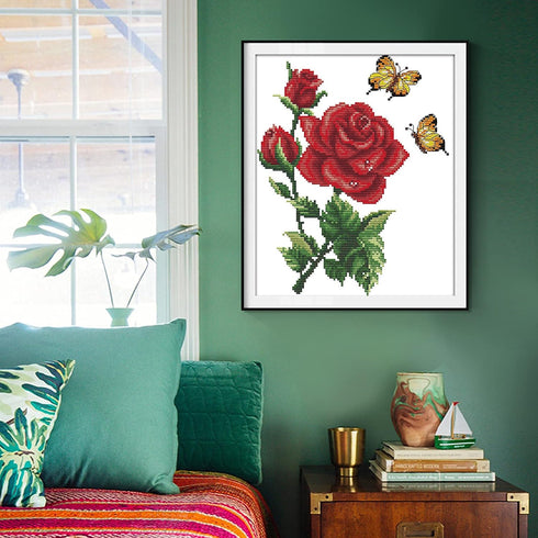 Stamped Cross Stitch Kits for Beginners Full Range of Crossstitching Kits Preprinted Pattern for Kids or Adults, Embroidery Needlepoint Starter Ki...