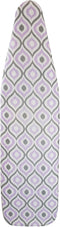 HOMZ Standard Width Ironing Board Cover and Pad, Purple/Grey/White Moroccan...