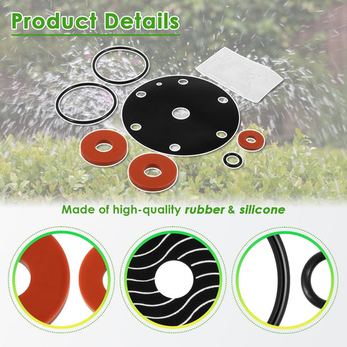 Replace for Wilkins 3/4"-1" Model 975XL 975XL2 Rubber Repair Kit Backflow Preventer Repair Kit, Including Lubricant...