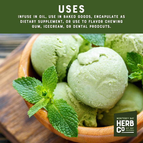 Monterey Bay Herb Co. Peppermint Leaf Powder | for Soaps & Lotions | Add to products for Flavor and Scent | Infuse Oils (1/4 Pound)...