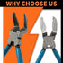 Universal Stainless Steel Fastener Cutter Pliers,Push Pin Pliers,Nail Pulling Pliers...