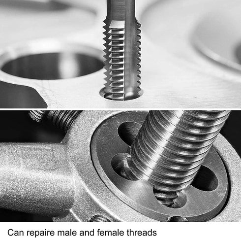 M14 x 1.5 Metric Thread Tap and Die Set, M14 x 1.5mm High-Speed Steel Machine Tap Die Set, Thread Tap And Round Thread Die Right Hand...