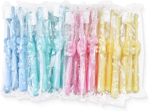20 pcs Disposable Kids Toothbrushes Bulk Individually Wrapped,Kids Toothbrush for Age 2+ Toddler Children Toothbrush Set Soft Bristles Boys Girls ...