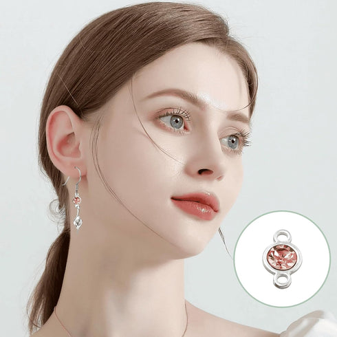 Zakrafo 36 Pcs Permanent Jewelry Starter Kit Double Loops Connectors for Jewelry Making Jewelry Accessories Supplies for Necklace Bracelet Earring...
