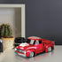 QFX Bluetooth 1956 Pickup Truck Replica Speaker, 3-inch Speakers, Hands Free Link, Built-in Microphone, FM Radio and LED Party Lights, Red - BT-19...