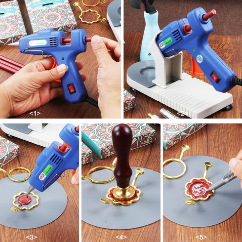 Silver Wax Seal Sticks, LONBEIIFY 40pcs Premium Glue Gun Sealing Wax Sticks for Wax Seal Stamp, Perfect for Wedding Invitations, Christmas Gift, E...