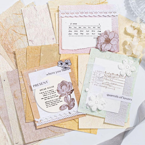 WENSIDUO 180Pcs Textured Scrapbook Paper, Vintage Scrapbooking Supplies DIY Paper Stickers Craft Kits Collage Materials for Junk Journal, Notebook...