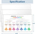 8.5 x 14 Page Protectors, 50Pack, Legal Size Paper Sleeves, Landscape Document Sleeves for 3 Ring Binder, Side Loading...