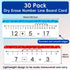 30 Pack Dry Erase Number Line Whiteboard Card 4”x12” Double Sided Dry Erase Board 0-10 on One Side 0-20 on Other Side, Home Teacher Classroom Must...
