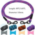 MayPaw 8FT/10FT Dog Tie Out/Check Cord, Heavy Duty Nylon Rope Training Leash, 3/8-Inch Thick Dog Tether for Strong Small Medium Large Dogs Indoor ...