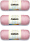 3-Pack Caron Simply Soft 100% Acrylic Yarn ~ SOFT PINK # 9719 ~ 6 oz. Skeins......