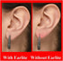 EarLite 240 (60 Ea X 4 Packs) Invisible Earring Ear Support Waterproof Patches in ZipLock Pouch - Made in USA...