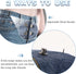 Qianyu 4 Set Pant Waist Tightener Adjustable Waist Buckle Set Extra Replacement Button for Loose Jeans to Make Tighter Button Adjuster for Pants J...