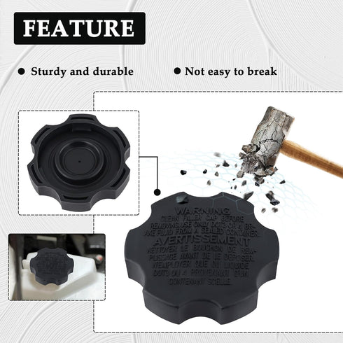 Car Brake Fluid Cap,Durable Master Cylinder Cap Compatible with Hyundai Accent Azera Elantra Kia Optima,Brake Reservoir Cap Car Accessories Replac...