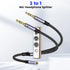 MOSWAG Headphone Splitter for Computer 3.5mm Female to 2 Dual 3.5mm Male Headset Mic Splitter, Mic Audio Y Splitter Cable,Stereo Jack Smartphone E...