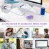 Wireless Mouse Jiggler - LED Wireless Mice with Build-in Mouse Mover, Rechargeable Moving Mouse for Laptop with Undetectable Random Movement Keeps...