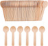 200pcs Mini Wooden Spoons,4inch Disposable Wooden Ice Cream Dessert Spoons,Biodegradable Compostable Birchwood...