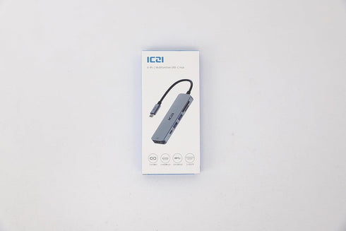 USB-C hub 4K 60Hz HDMI, ICZI 6-in-1 USB C to HDMI USB C Adaptor with HDMI, 2 USB 3.0 Ports, SD/TF Card Reader, 100W USB-C PD USB Hub for Mac/MacBo...