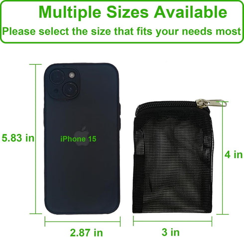 10 Pieces 3" x 4" Aquarium Filter Media Bags Small,Mini Fish Tank Media Mesh Filter Bags for Activated Carbon,Ceramic Rings,Mesh Reusable Bags wit...