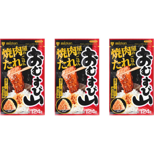 OSK Mizkan Furikake Seasoning Japanese Rice Seasoning Omusubi Yama Japanese BBQ Yakiniku 0.84oz Pack Of 3...