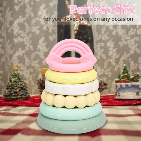 Baby Teething Toy, Silicone Teething Toys, Soft Baby Chew Toys for Sucking Needs, Suitable for Babies of Any Age...