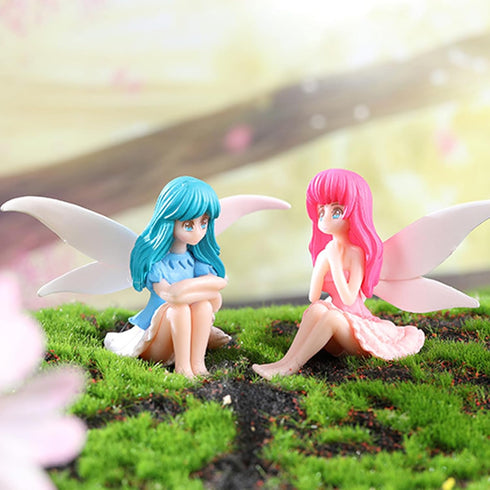 Mini Fairy Figurines Set - Fairy Garden Accessories 4-Piece Fairy Toys Gifts for Girls, Fairies Miniatures for Fairy Garden Decor, Fairy Birthday ...