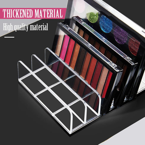 Eyeshadow Palette Organizer,Acrylic Clear Makeup Palette Organizer for Bathroom Countertops,Vanities,7 Sectons Makeup Pllet Organizer,Cosmetics St...