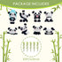 panda cake topper set cute panda figures Cute Panda Characters Toys Mini Figure Collection Playset for panda theme party supplies?13pcs?...