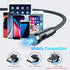 Bojianxin 540° Rotation 3 in 1 Magnetic Charging Cable?7-Pack, 1.6ft/3.3ft/6.6ft/6.6ft/10ft/10ft, Magnet Phone Charger Compatible with Micro USB, ...