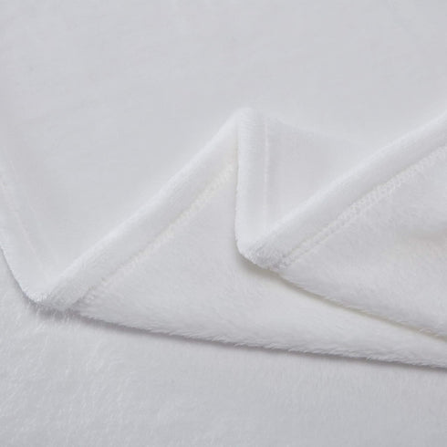 SLEEP ZONE Flannel Fleece Baby Sublimation Blanket 30x40 Inches - Soft Fuzzy Plush White Kids Bed Travel Blanket Throw for Girls, Boys, Toddlers, ...