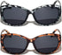 V.W.E. 2 Pairs Women Outdoor Reading Sunglasses Oversized Full Lens Readers Leopard...