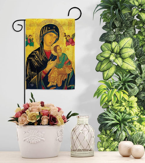 Our Lady of Perpetual Help Home Decor Banner Wall Art Patio Lawn Porch Room Decorations Small Flag Outdoor Tapestry Yard Sign Catholic Gift Jesus ...