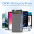 10000mAh Power Bank,Slim Portable Charger,PD 22.5W Fast Charging 5V/3A USB-C Output,Battery Pack with Emergency Lighting,Compatible iPhone and And...