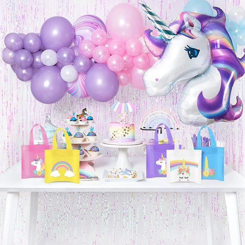 20Pcs Rainbow Party Favor Bags, Reusable Rainbow Gift Bags, Goodie Treat Candy Bags for Boy Girls Birthday Party Supplies Party Favors Room Decor...