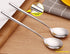 Long handle Soup Spoons Stainless Steel Round handle Soup Spoon,Korean Long handle Bar Spoons Silver Pack of 4...