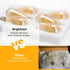 Brightown Led Edison Bulbs - 4 Packs E26 Dimmable 60 Watt Equivalent 6W LED Bulbs, 2700K Amber Bulbs Vintage Warm White Light Bulbs, 470 Lumens...