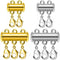OHINGLT Necklace Layering Clasps Magnetic Slide Lock Clasp Necklace Connector Multi Strands Slide Tube Clasps...