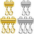 OHINGLT Necklace Layering Clasps Magnetic Slide Lock Clasp Necklace Connector Multi Strands Slide Tube Clasps...