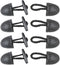 Haidong Sew-On Toggle with Wooden Horn Button Leather Button Black Toggle Button DIY Sewing Button Accessories (Black) -4PCS...
