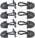 Haidong Sew-On Toggle with Wooden Horn Button Leather Button Black Toggle Button DIY Sewing Button Accessories (Black) -4PCS...