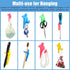8 Pieces Shower Toothbrush Holder Suction Cup Hooks Toothbrush Holder Colorful People Design Wall Mounted Suction Hook for Bathroom Razor Utility...