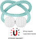 PINOWU Magnetic Curtain Tiebacks Clips - Window Tie Backs Holders for Home Office Decorative Rope Holdbacks Classic Tiebacks Design (1 Pair, Aqua)...