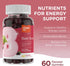 Zahler Beet Root Gummies with Cherry Fruit Extract - 500mg Beet Gummies for Adults - Dark Cherry Flavor - Supports Blood & Nitric Oxide Flow - Veg...