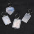 40 Pcs Acrylic Photo Frame Keychain, 5 Styles Pendant Picture Frame Keyrings Photo Insert Keyrings for Personalized Keychains...